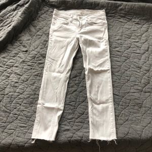 Rag & bone white skinny jeans, size 27